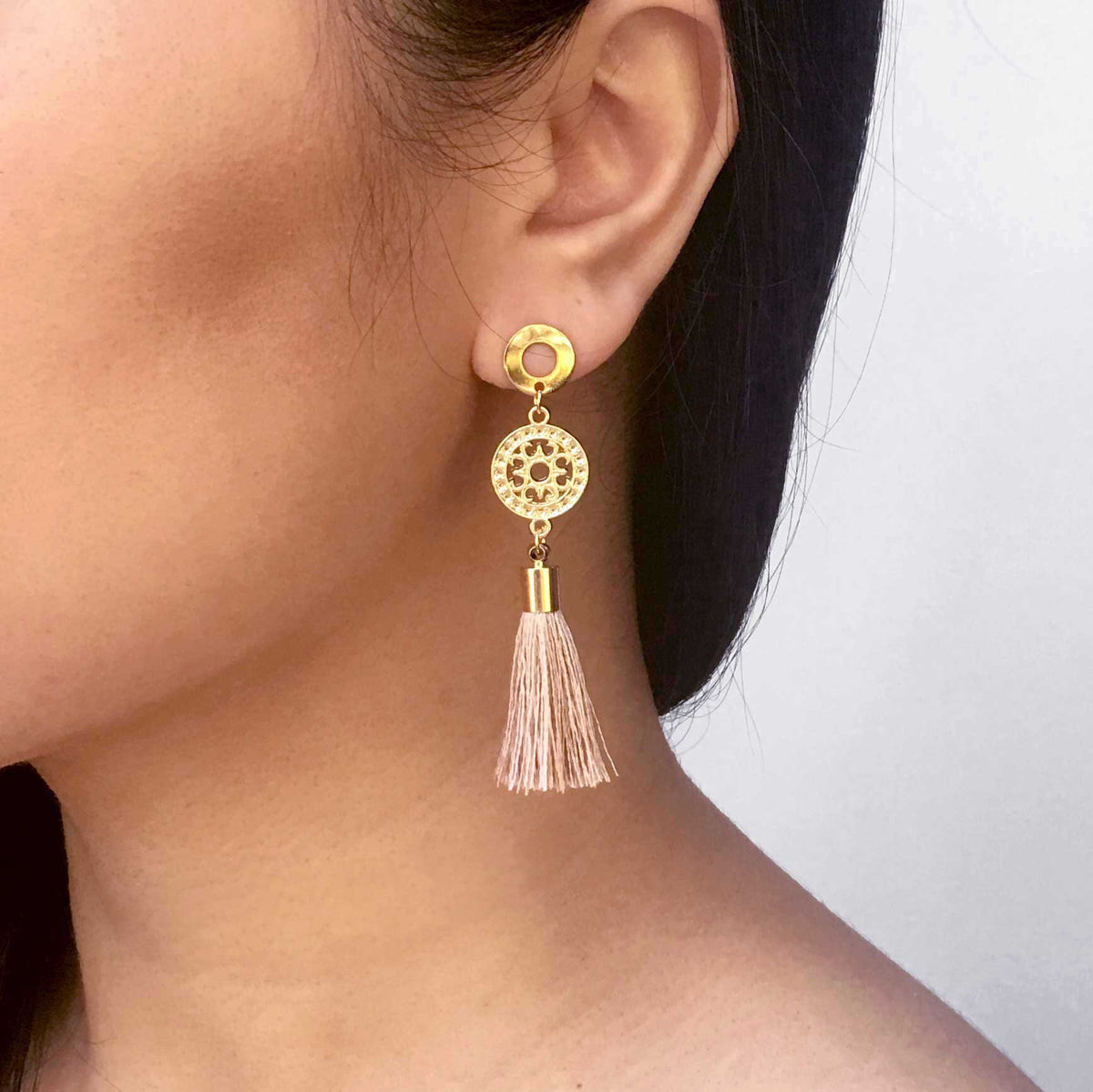 Gold Tassel Earrings – Vedern