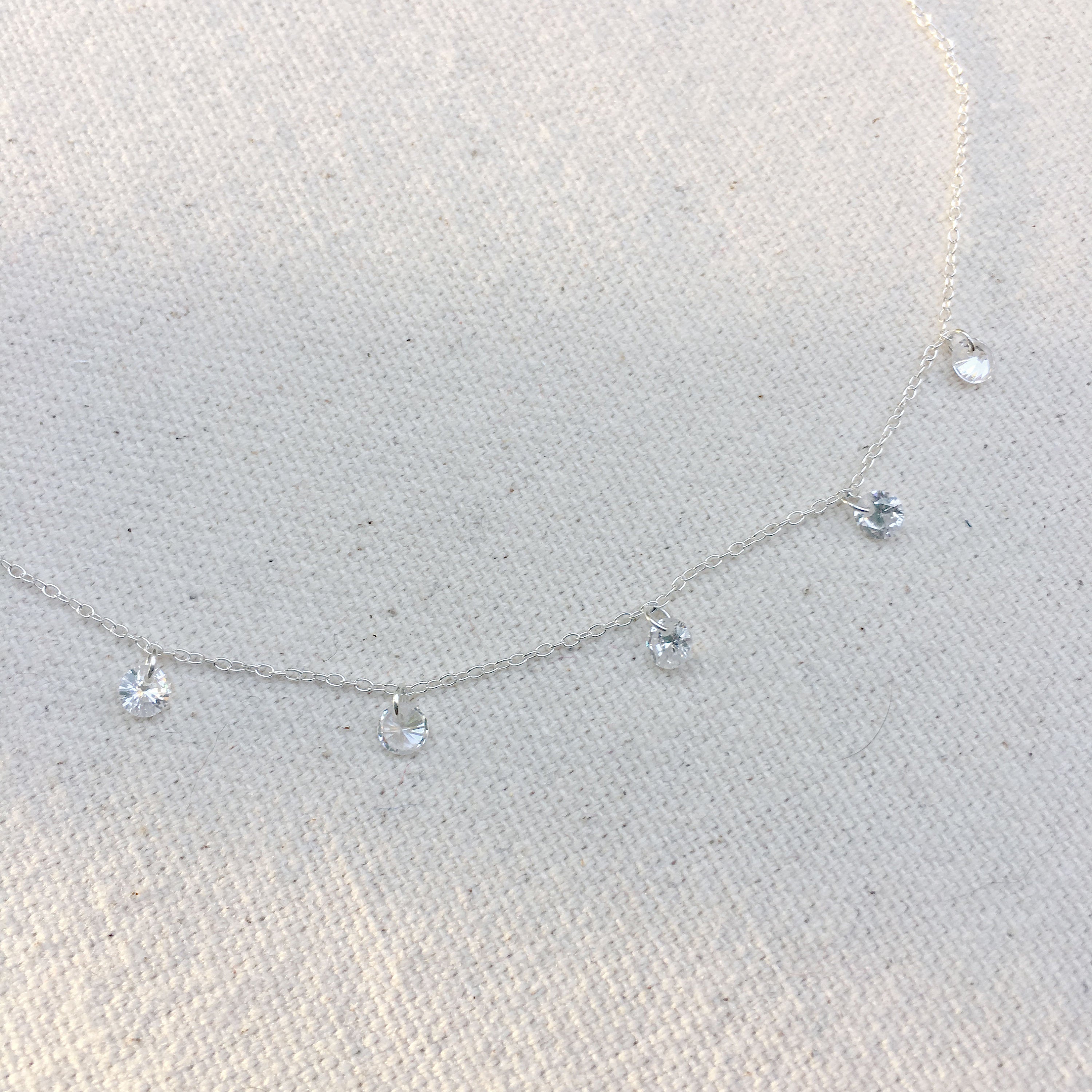 Silver Sparkly Choker