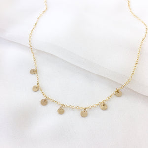 Gold Filled Disc Necklace