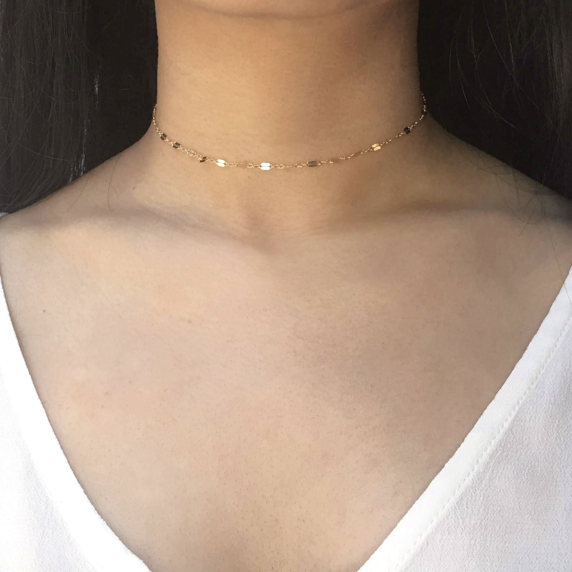 Amazon.com: Allereyae Shining Lace Glitter Choker Wide Glitter Transparent  Choker Gold Choker Necklace Bohemia Choker Thin Fabric Choker Necklace  Jewelry for Women and Girls (Gold) : Clothing, Shoes & Jewelry