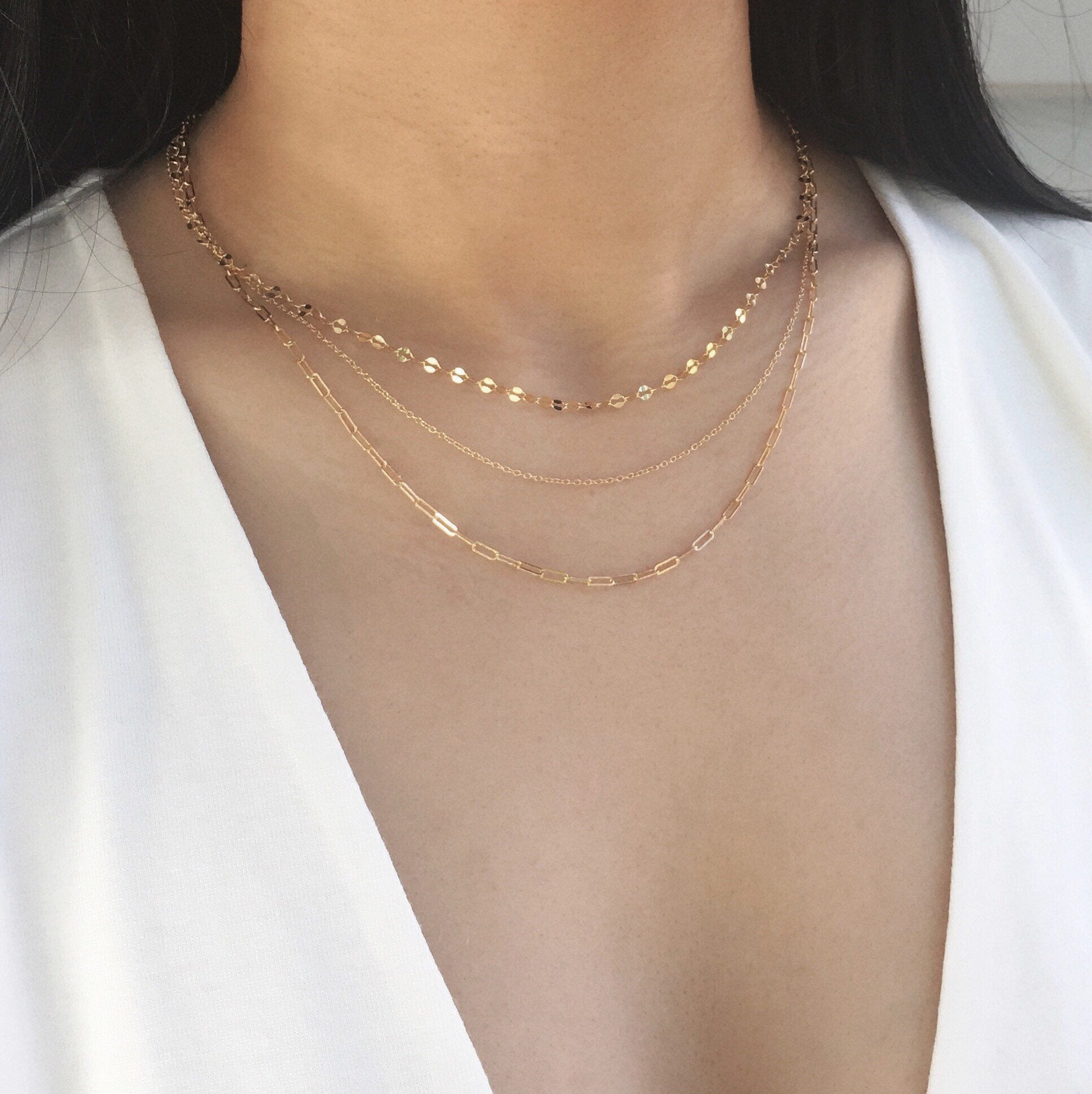 Custom 3 Layer Chain Necklace