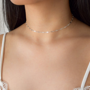 Sterling Silver Sparkly Choker