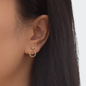 Gold Circle Earrings