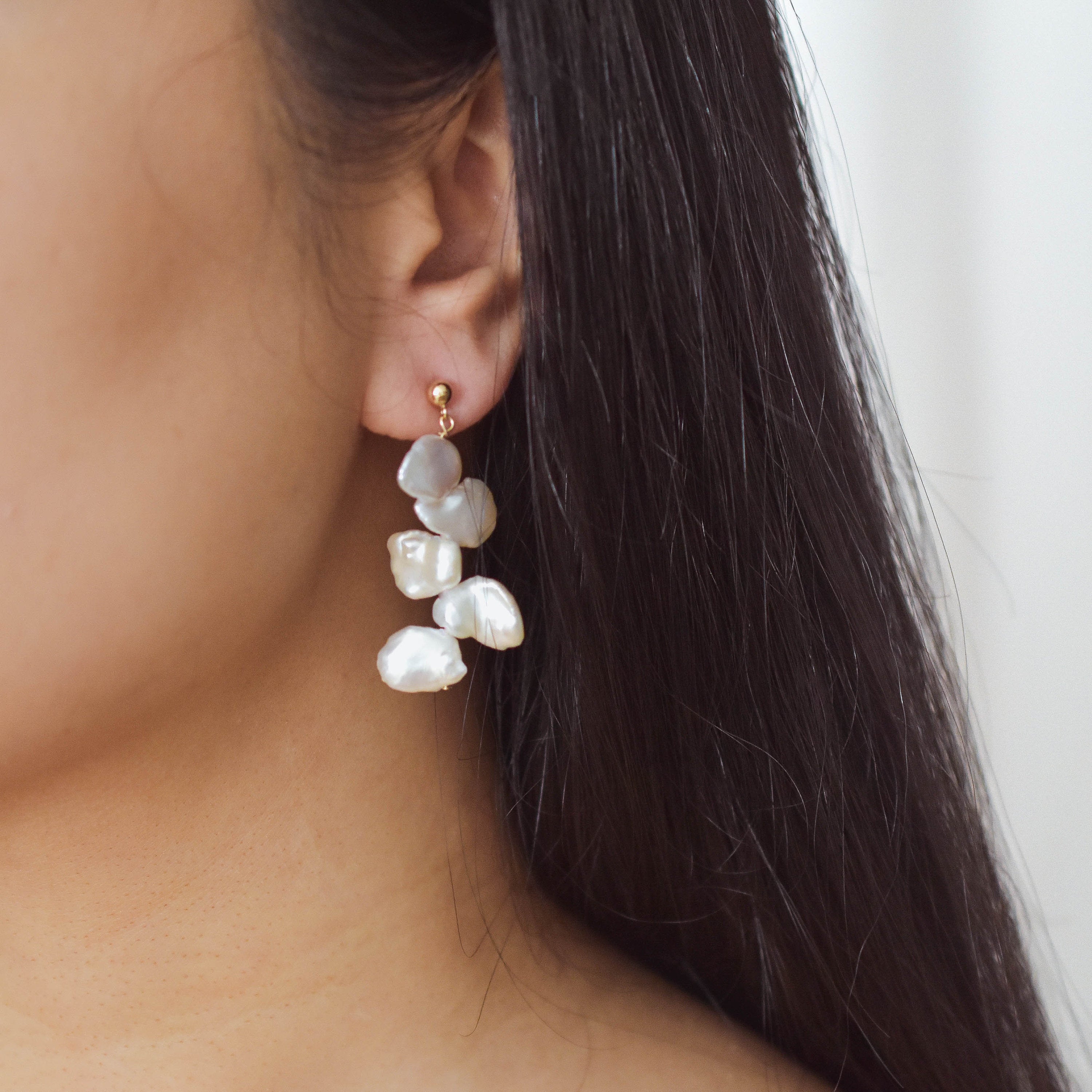 Pearl Cluster Earrings Vedern