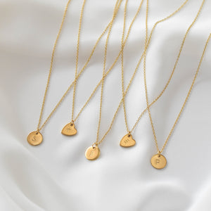 Round Initial Necklace