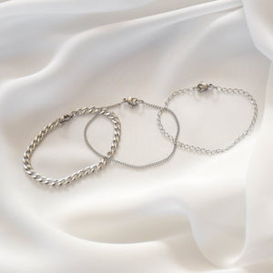 Silver Bracelet Set