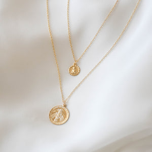 Gold Coin Necklace Set