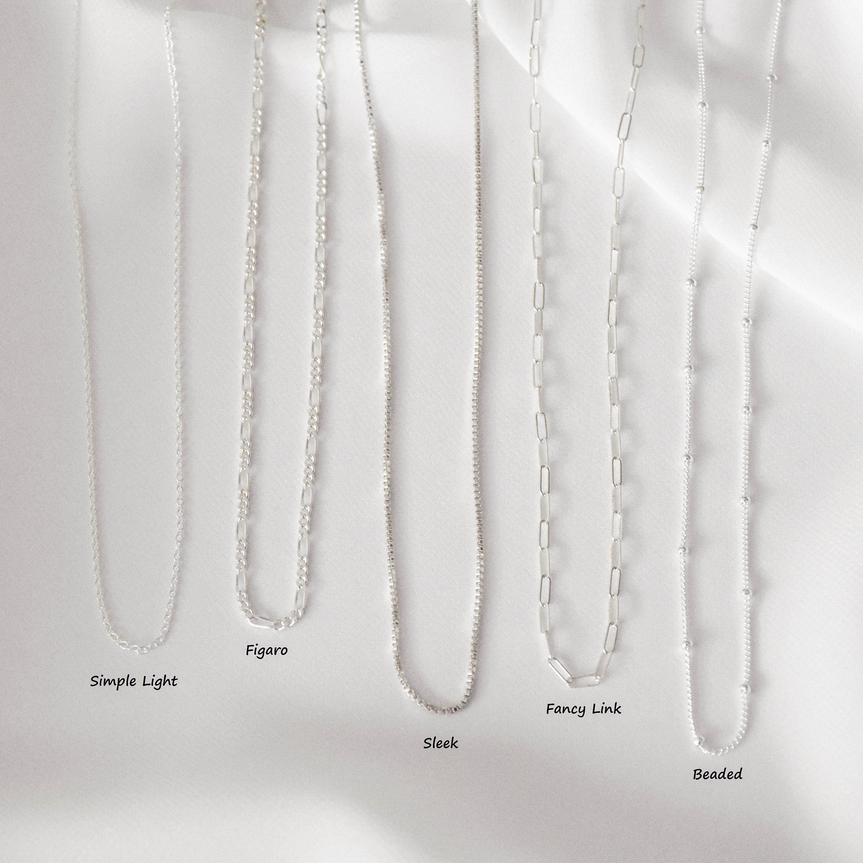 Silver Single Chain Necklace