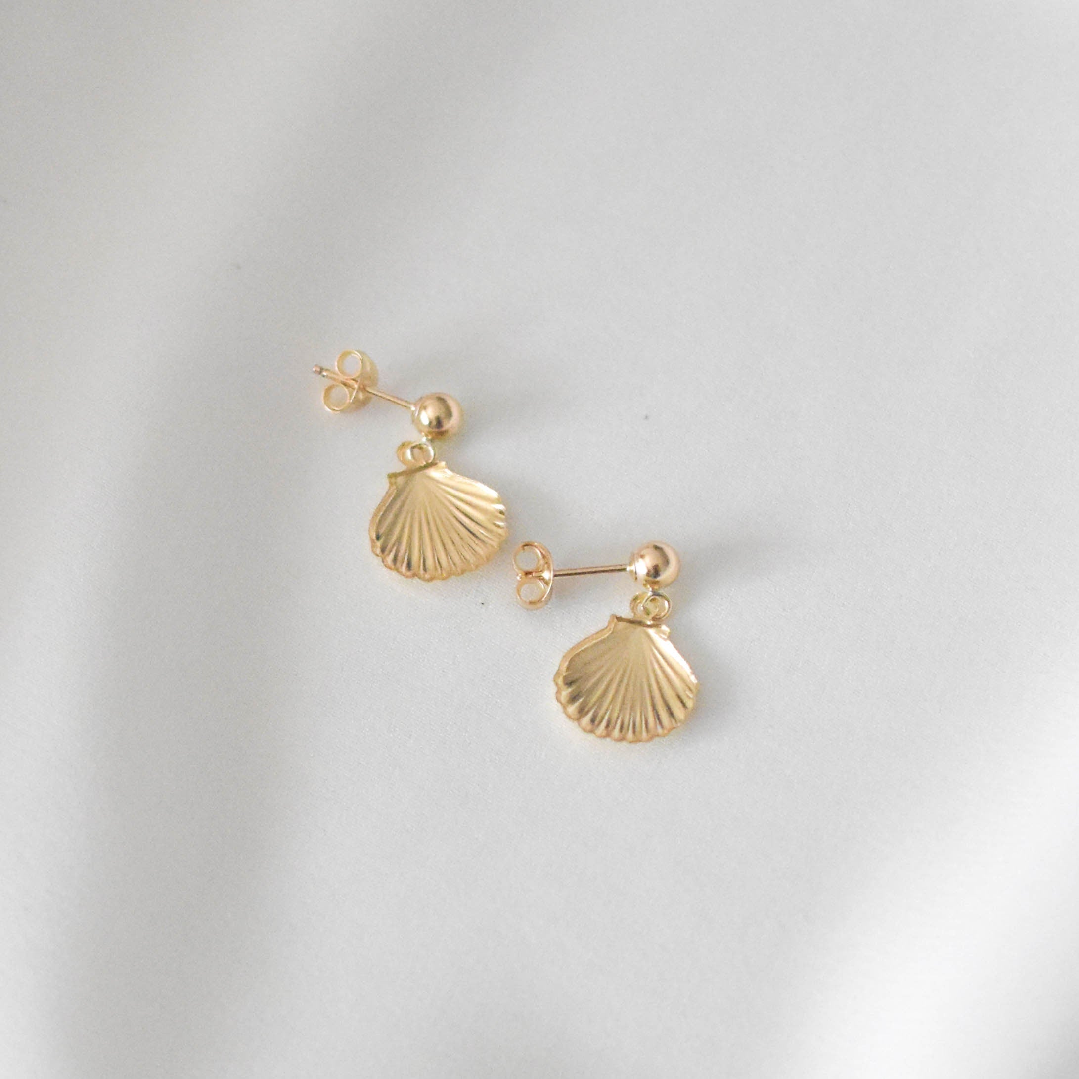 Large Seashell Earrings