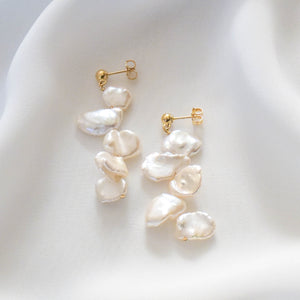 Pearl Cluster Earrings